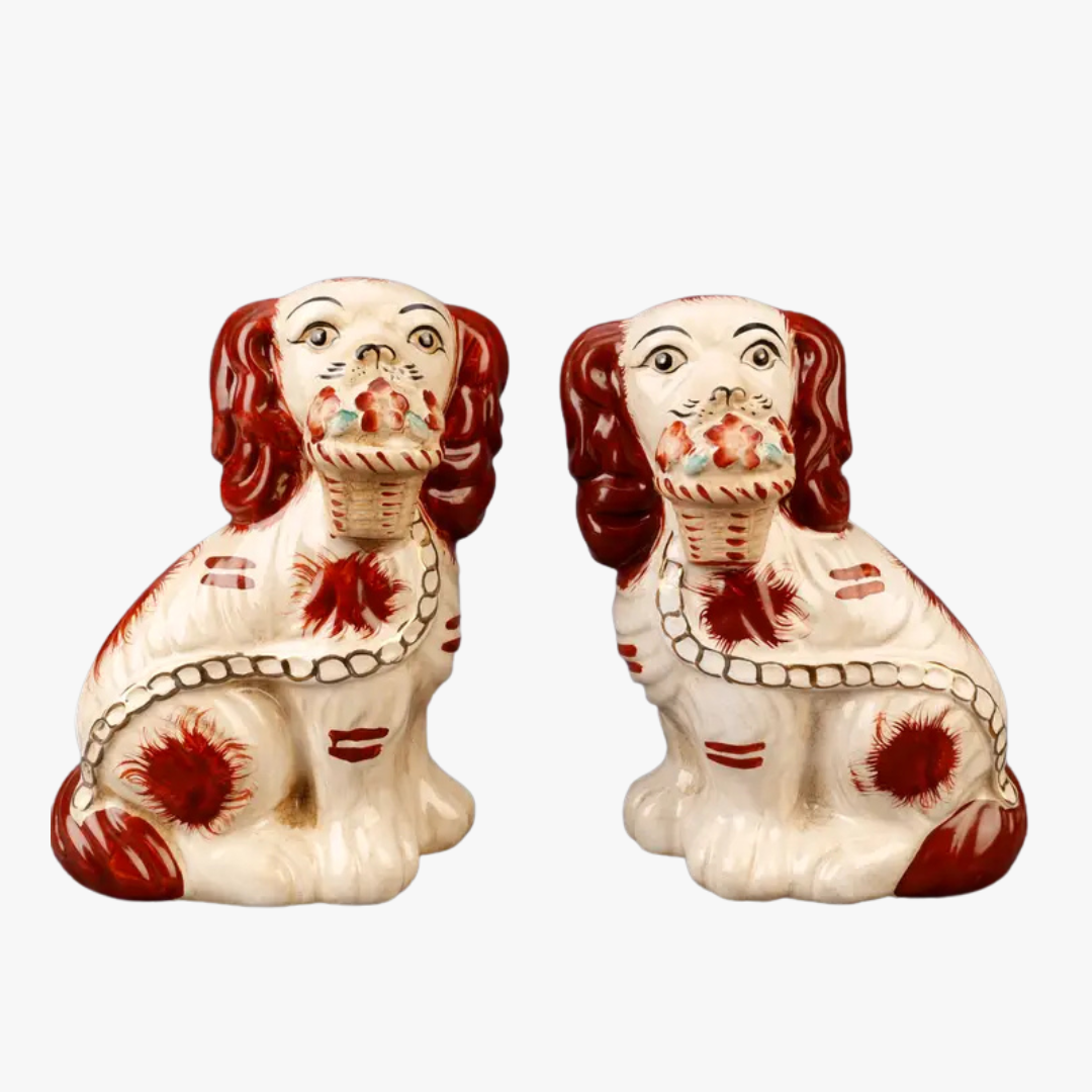 Brown Staffordshire Dogs