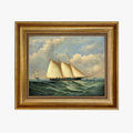 Framed Schooner at Sea