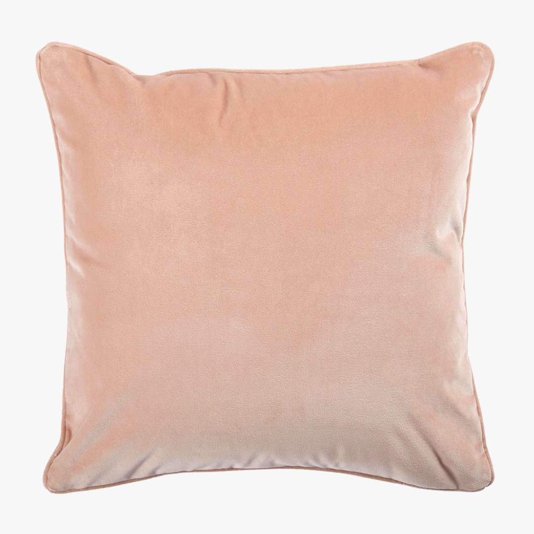 Shell Pink Velvet Pillow