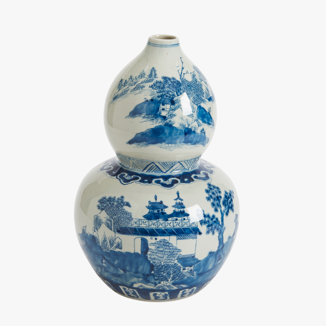 Canton Double Gourd Vase