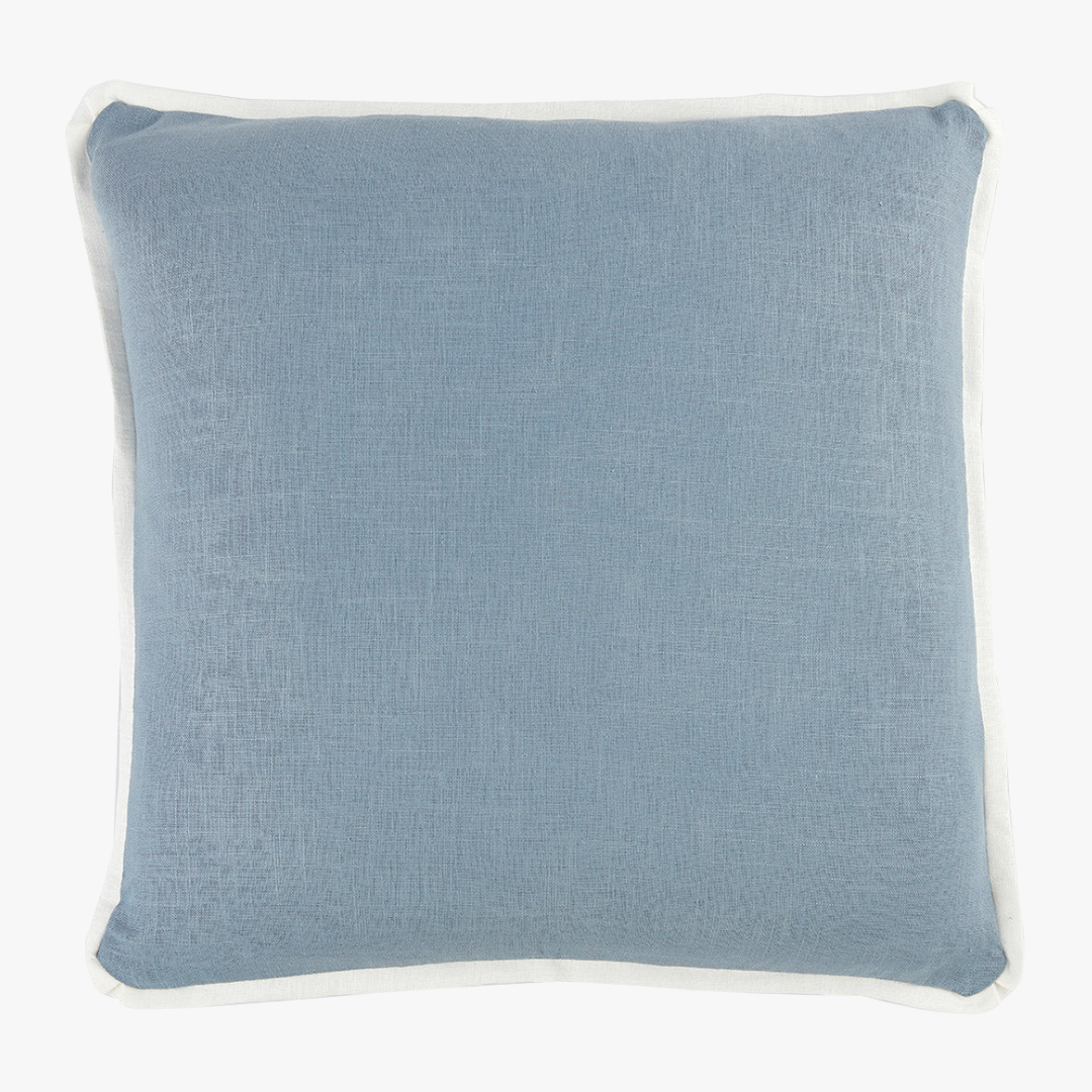 Dusty Blue Linen Pillow