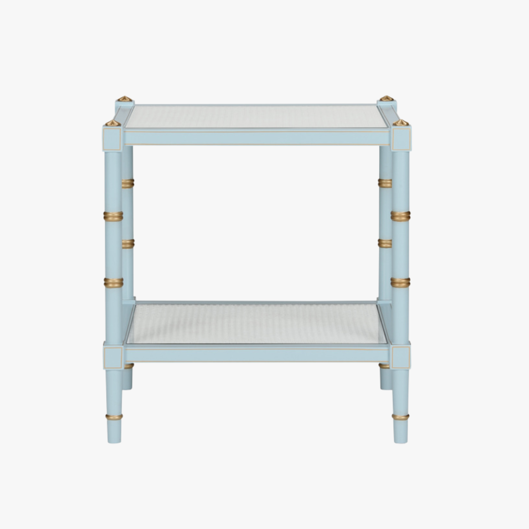 Cabana Pale Blue Side Table by Dear Keaton