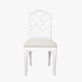 Bella White Fretwork Chair