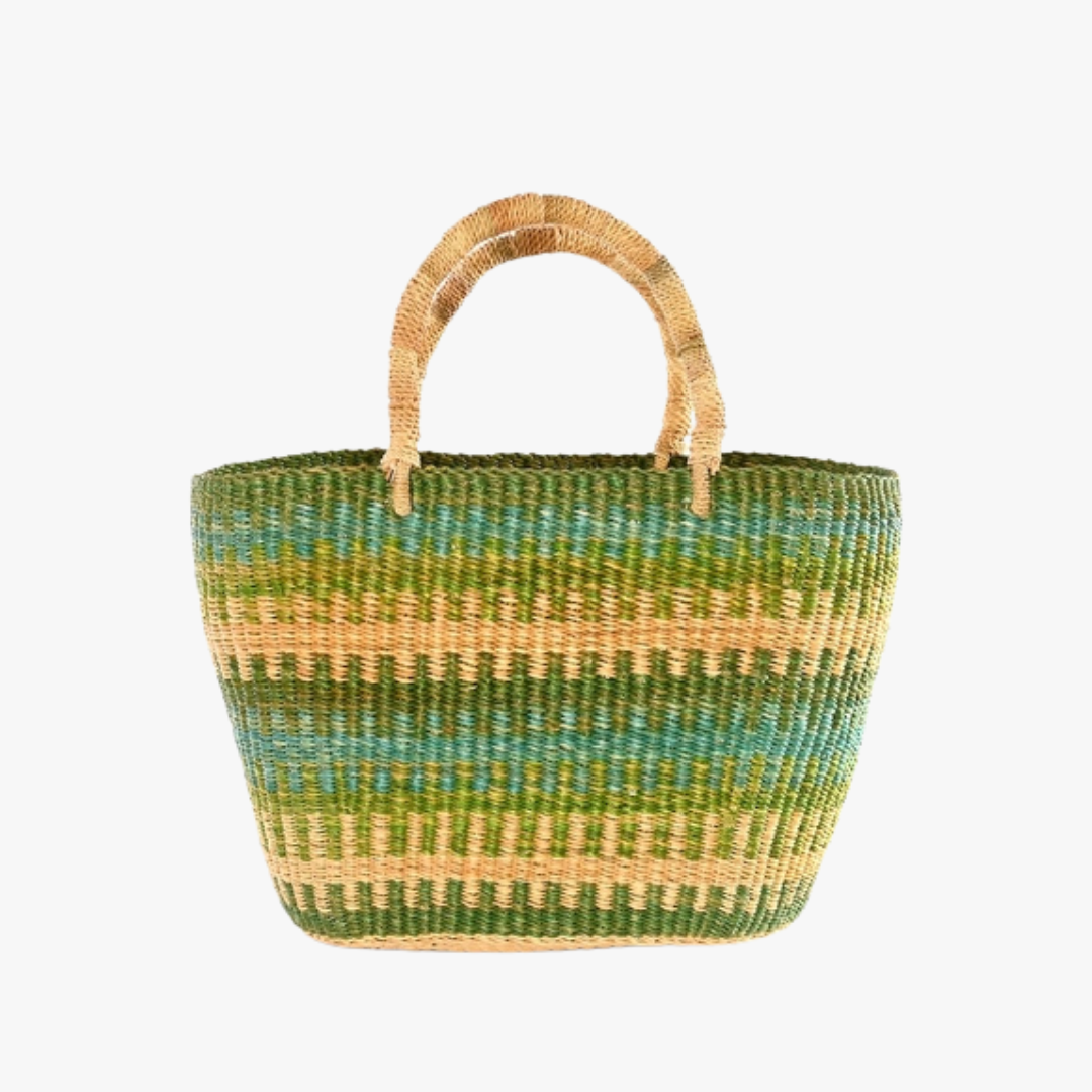 Capo Stripe Straw Tote