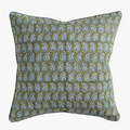 Simrane Moss Azure Pillow Cover