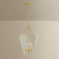 Coralie Bisque Large Lantern - four light - on ceiling