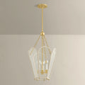 Coralie Bisque Small  Lantern - three light on ceiling