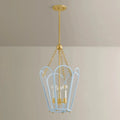 Coralie Soft Blue Lantern on celing - three light 