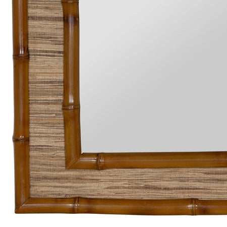 Corsica Bamboo Wall Mirror corner texture