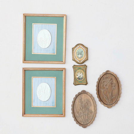 Cottage Embossed Botanicals with Etched Wood Botanicals