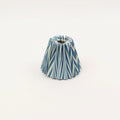 Cotton Paper Blue Chevron Sconce Shade - clip on