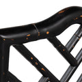 Crosby Counter Stool - Aged Black finish closeup
