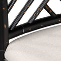 Crosby Counter Stool - linen seat closeup