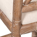 Crosby Oak Counter Stool - whitewash finish closeup