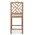 Crosby Oak Counter Stool back view