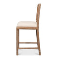 Crosby Oak Counter Stool side view