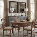 Crosby Side Chairs styled in dining room