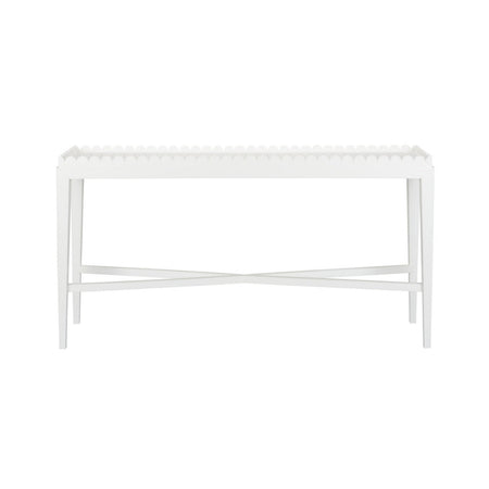 Custom Color Celine Console Table - scalloped edge