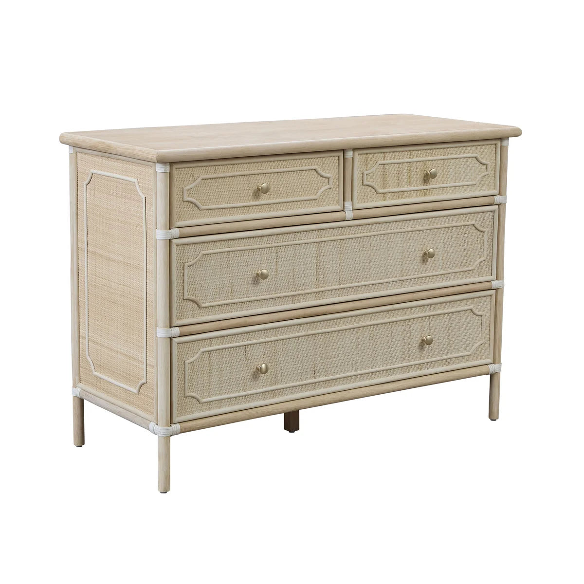 Custom Color Chippendale Four Drawer Dresser