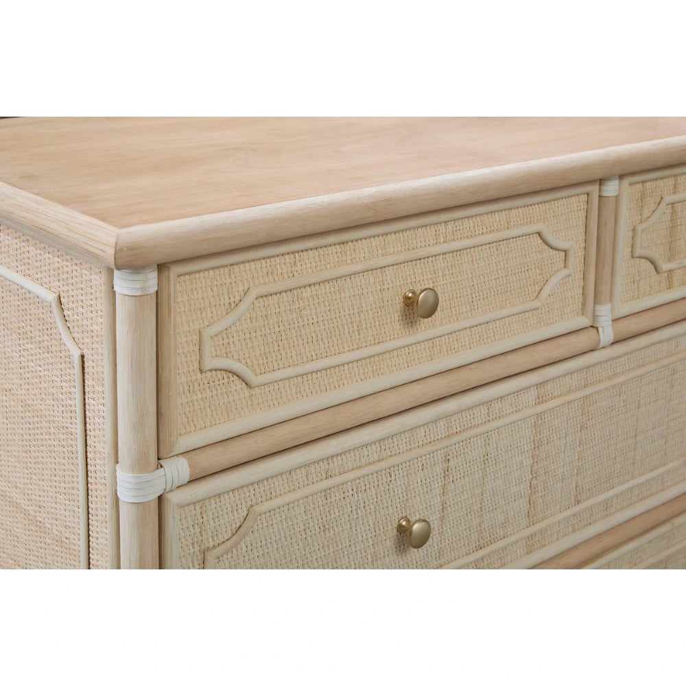 Custom Color Chippendale Four Drawer Dresser corner closeup