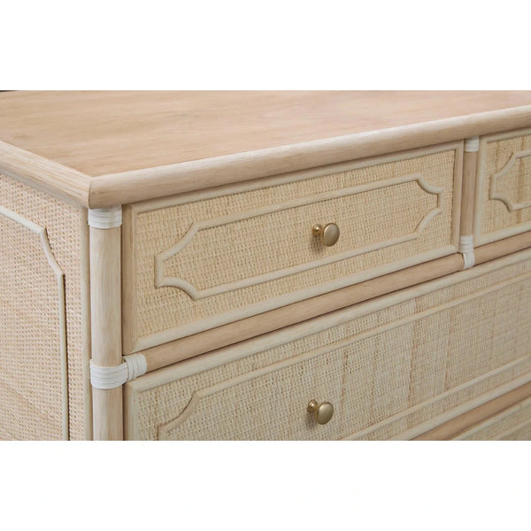 Custom Color Chippendale Four Drawer Dresser corner closeup