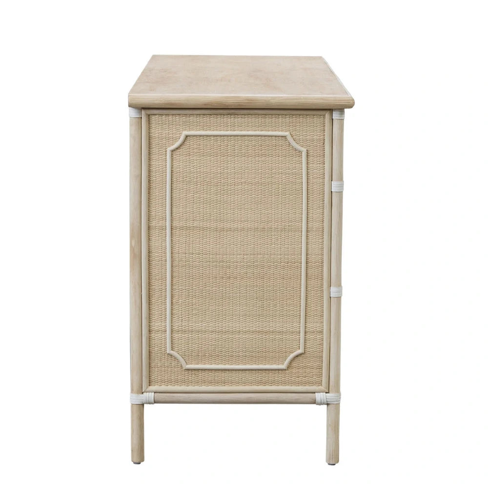 Custom Color Chippendale Four Drawer Dresser side view