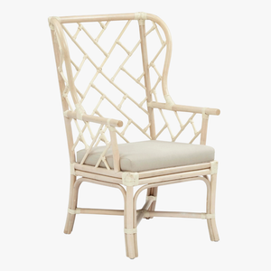 Custom Color Chippendale Wing Chair