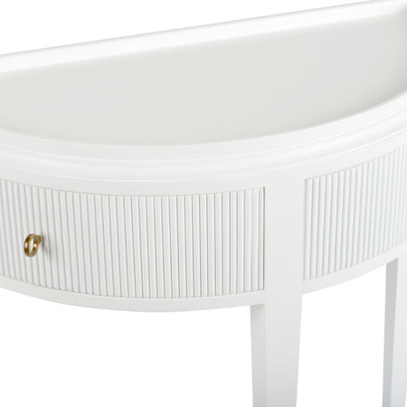 Custom Color Clermont Demilune Console closeup