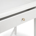Custom Color Clermont Nightstand ribbed drawer open