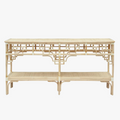 Custom Color Pagoda Console Table