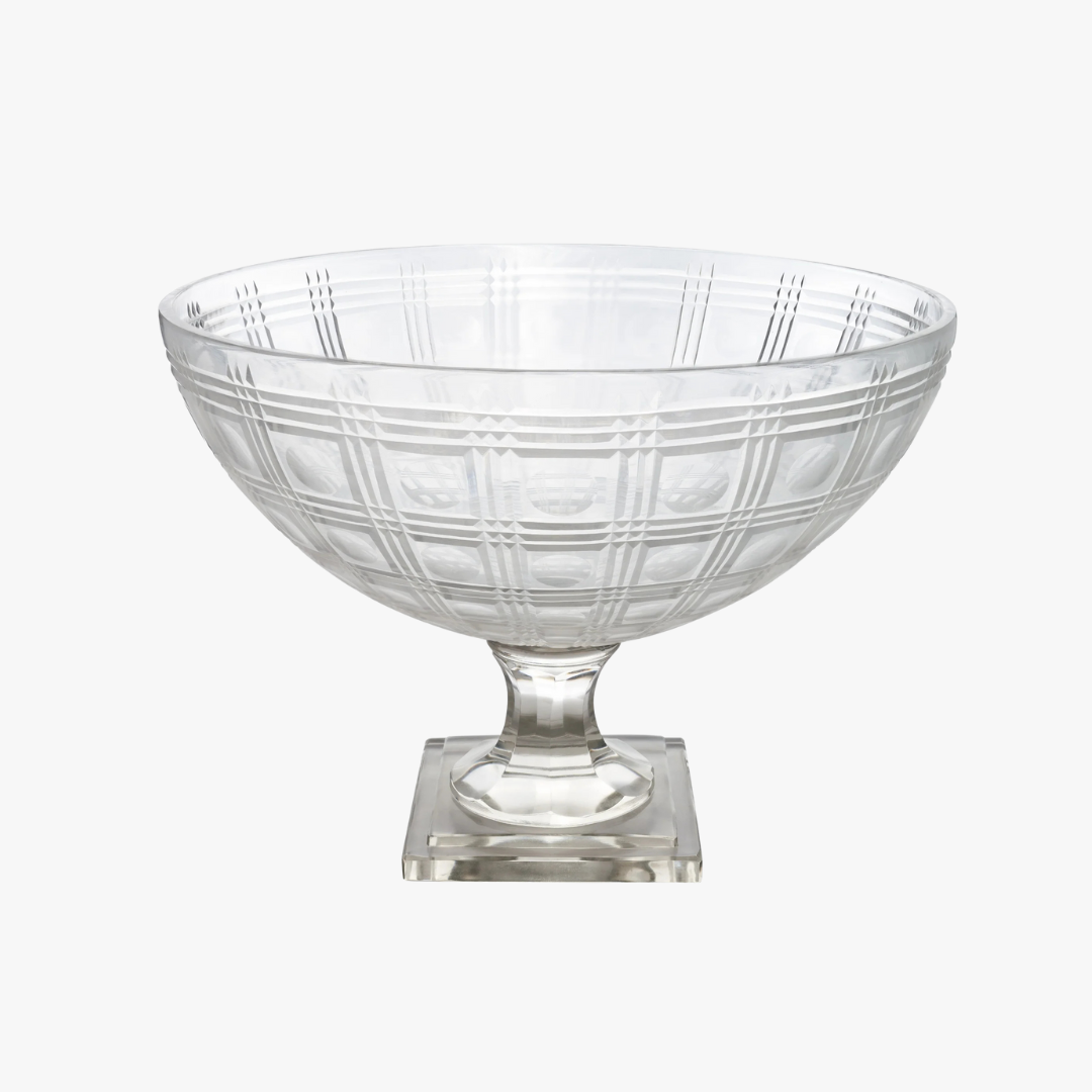 Cut Glass Footed Bowl