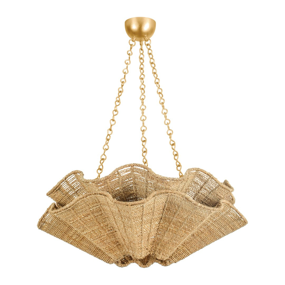 Heybrook Woven Chandelier - Scalloped Edge