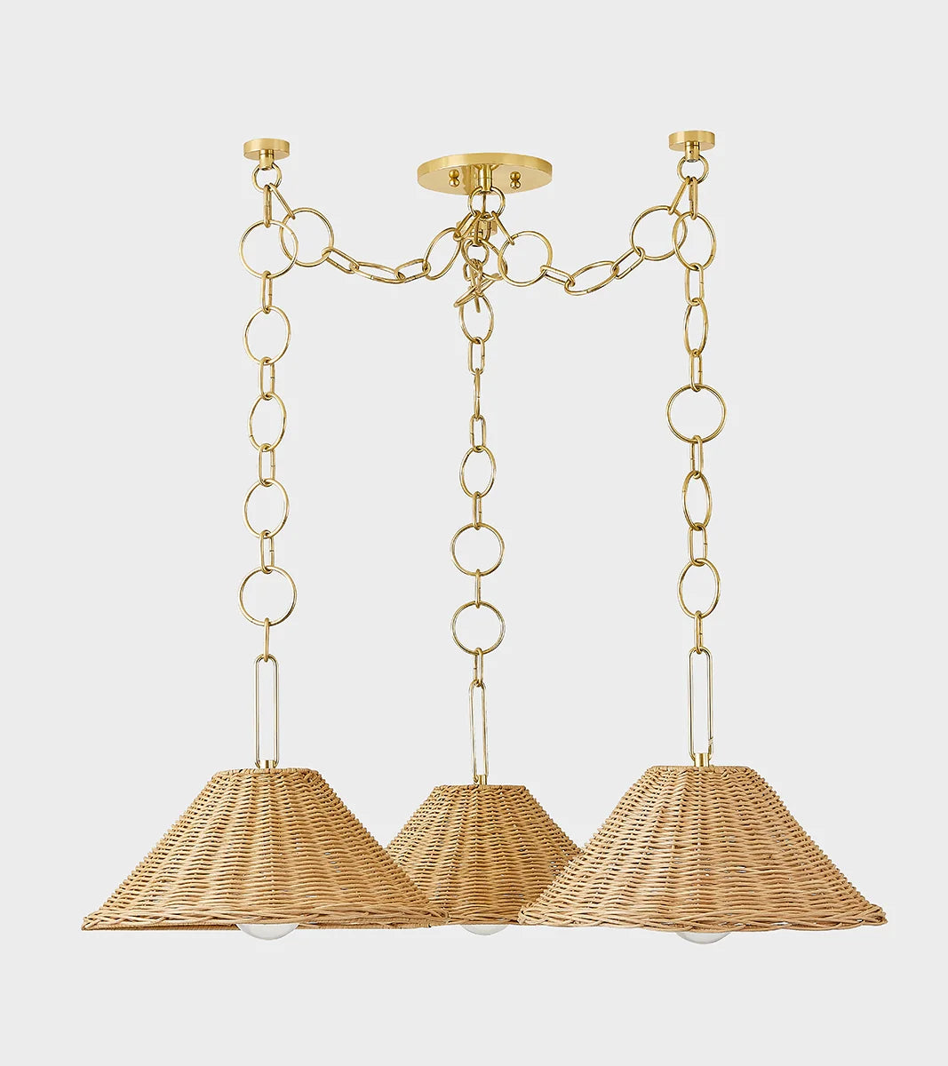 Dartmoor Woven Rattan Chandelier from Dear Keaton