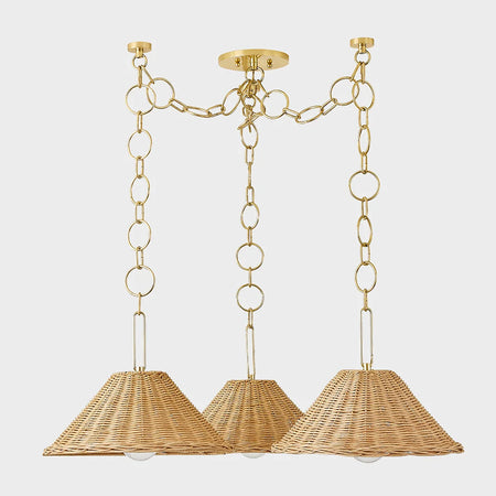 Dartmoor Woven Rattan Chandelier from Dear Keaton