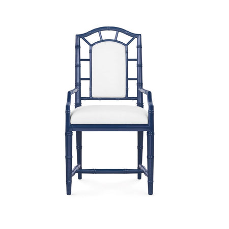 Highgrove Midnight Blue Arm Chair - Dear Keaton Chinoiserie Furniture