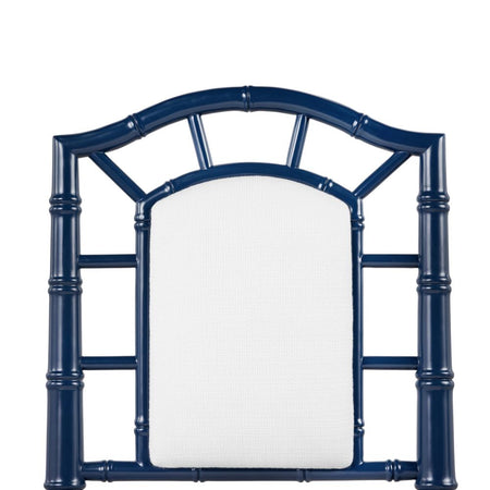 Highgrove Midnight Blue Counter Stool Fretwork Details