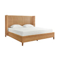 Dorian Woven Cane Bed - Wing headboard