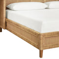 Dorian Woven Cane Bed - Siderail closeup
