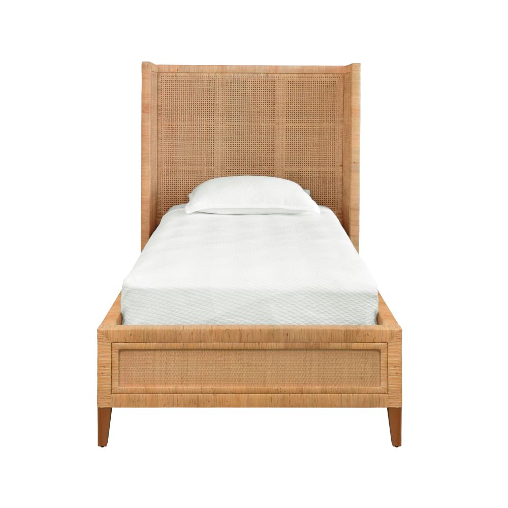 Dorian Woven Cane Twin Size Bed