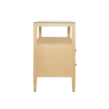 Damien Natural Side Table side view