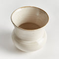 Dabney Ivory Stoneware Pot - reactive glaze
