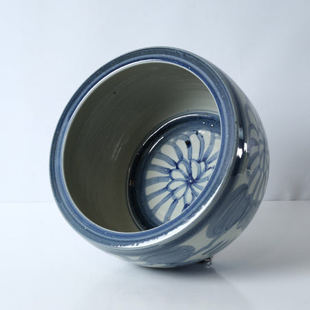 Dahlia Bowl with painted flower in bottom