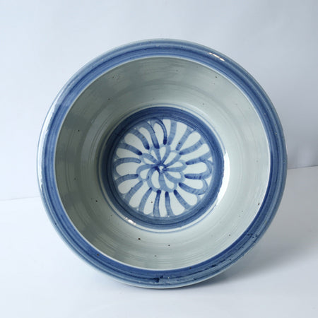 Dahlia Planter - handpainted flower in bottom