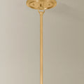 Dalton Twisted Gold Linear Chandelier ceiling details