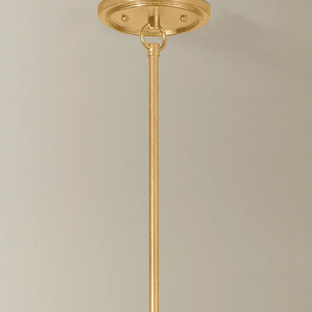 Dalton Twisted Gold Linear Chandelier ceiling details