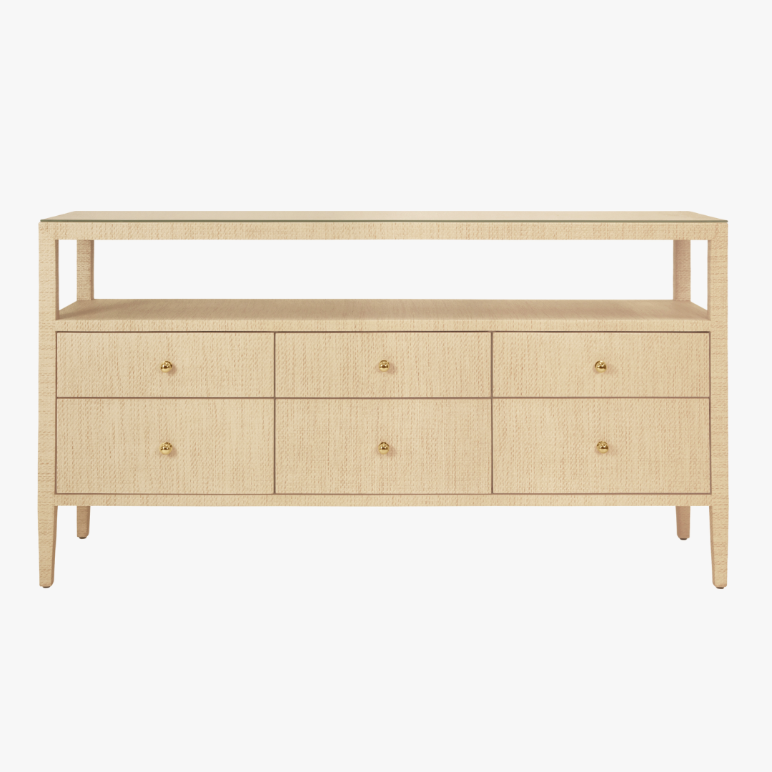 Damien Natural Grasscloth Console Table by Dear Keaton