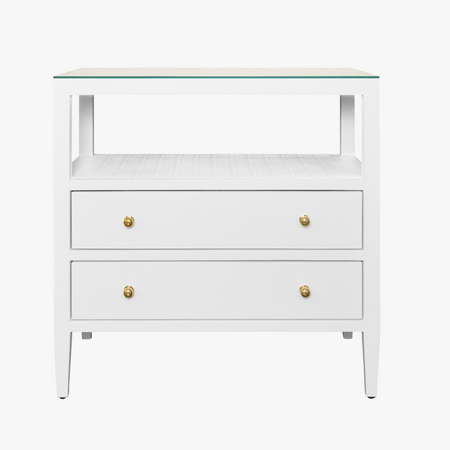 Damien White Side Table