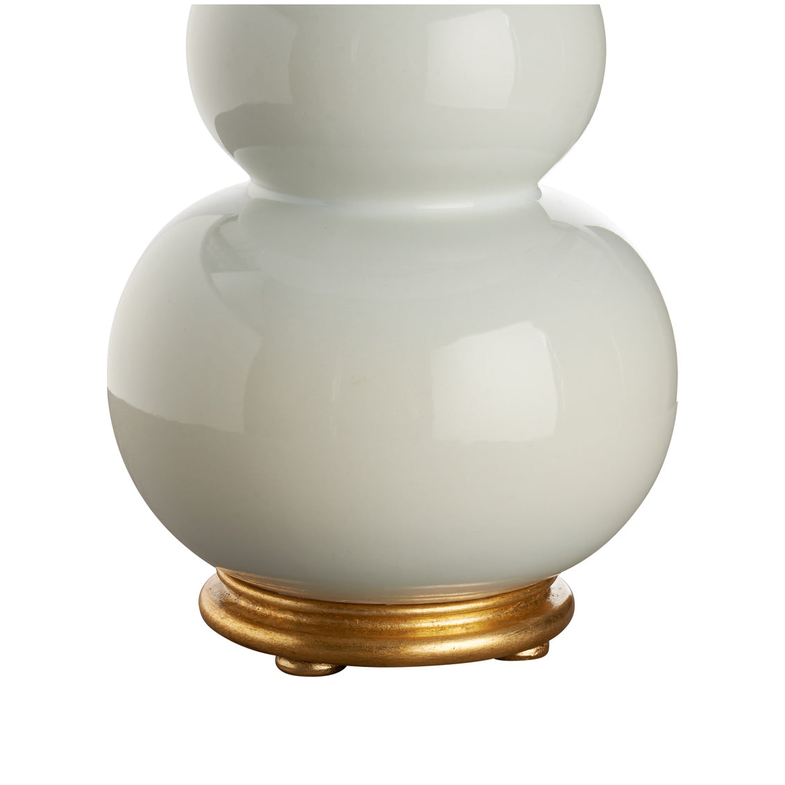Daphne Ice Pale Blue Ceramic Table Lamp gold base