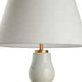 Daphne Ice Pale Blue Ceramic Table Lamp linen shade