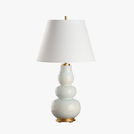 Daphne Ice Table Lamp - pale blue gourd lamp